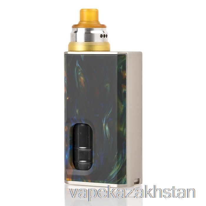 Vape Disposable Wismec Luxotic BF 100W Starter Kit Swirled Metallic Resin / Silver Frame